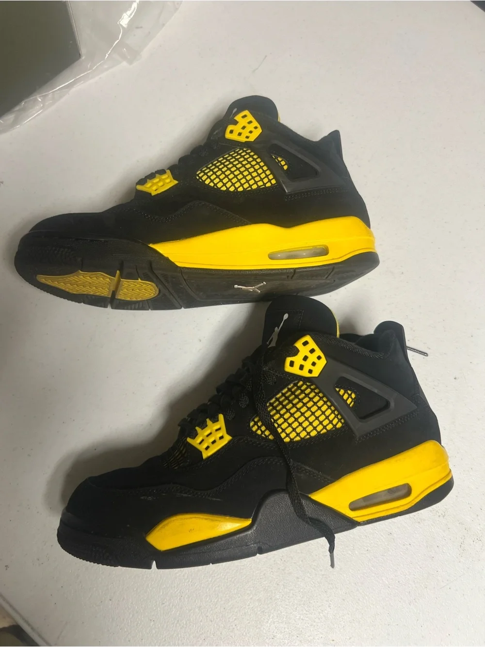 Jordan Men’s Athletic Shoes Black and Yellow